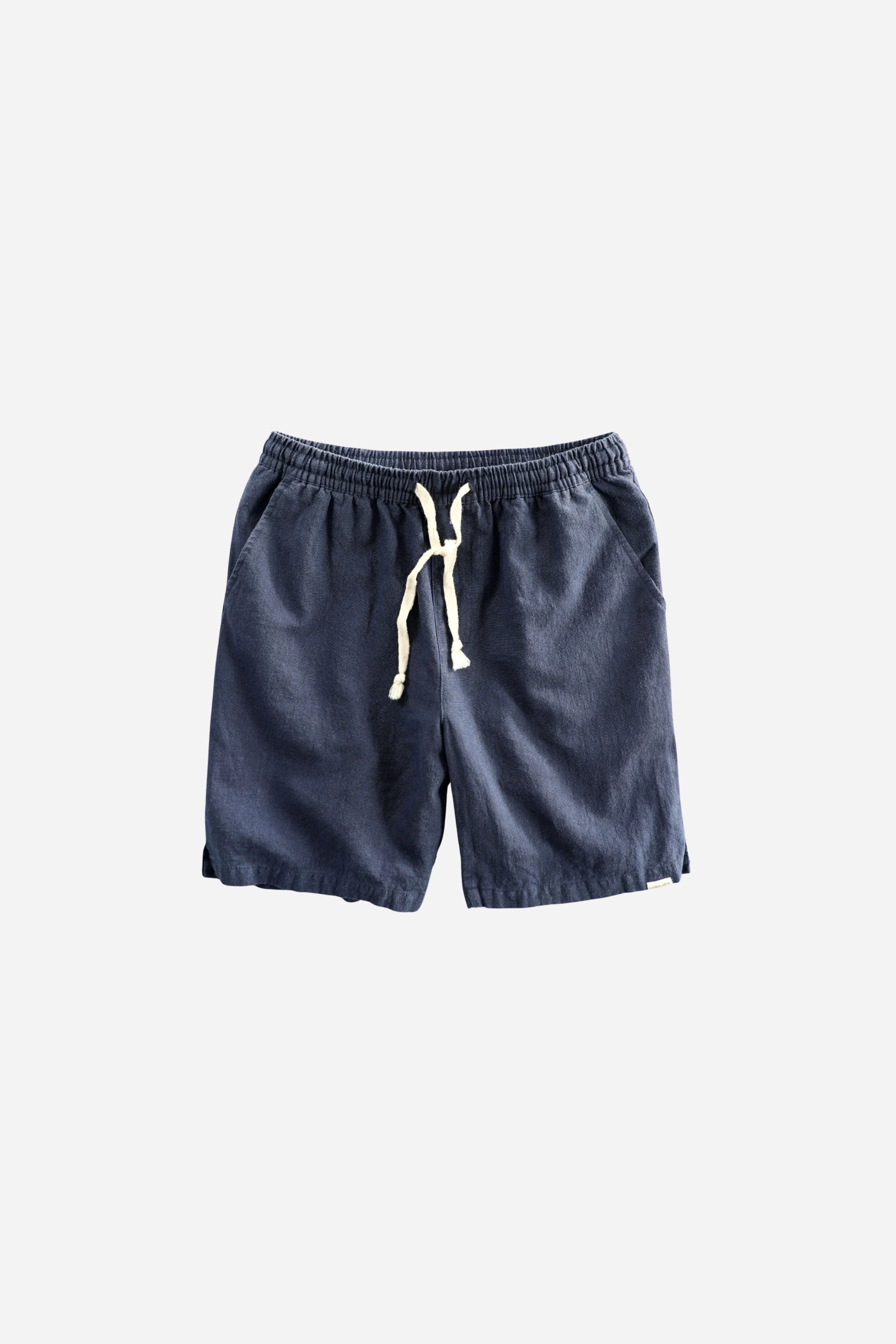 Mayfair Linen Drawstring Shorts Navy