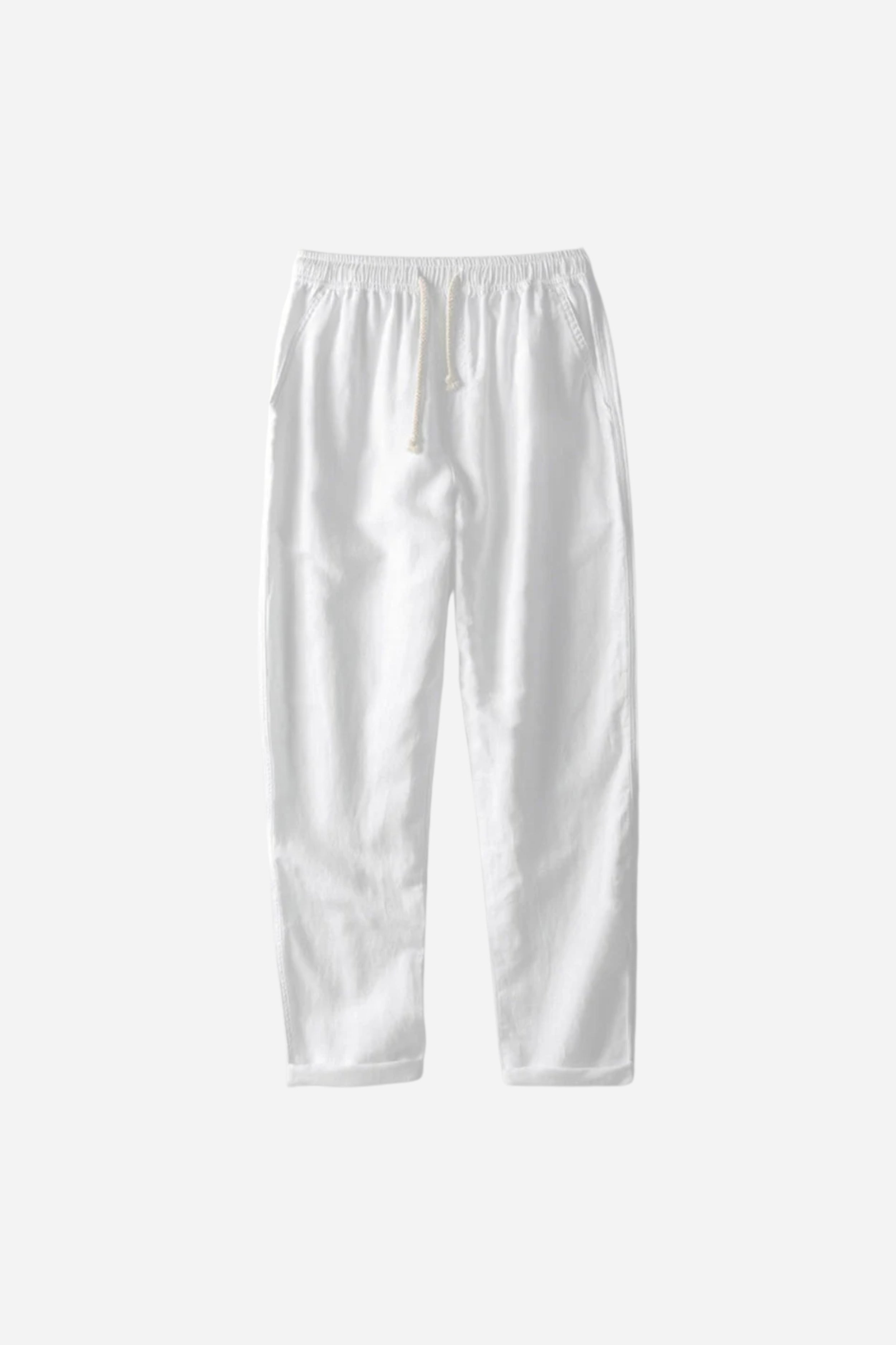 Mayfair Linen Trousers White