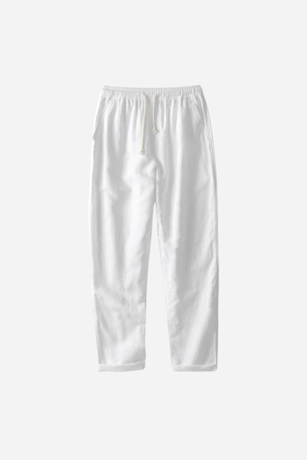 Mayfair Linen Trousers White
