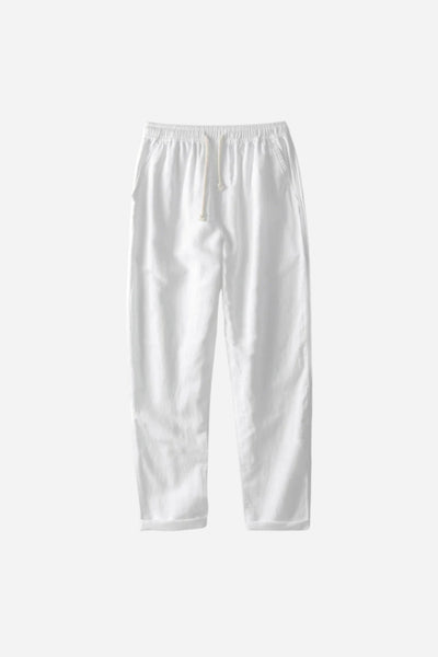 Mayfair Linen Trousers White