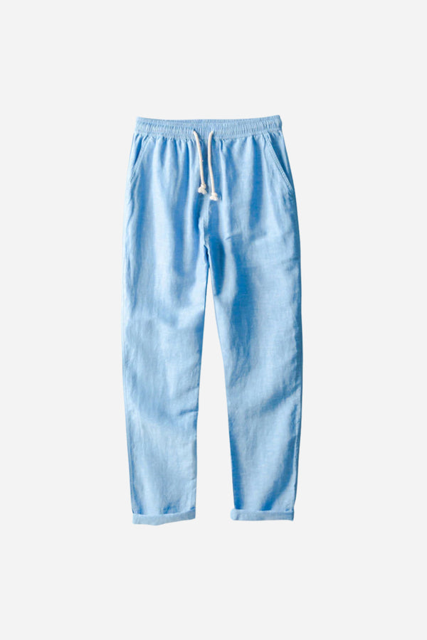 Mayfair Linen Trousers Blue