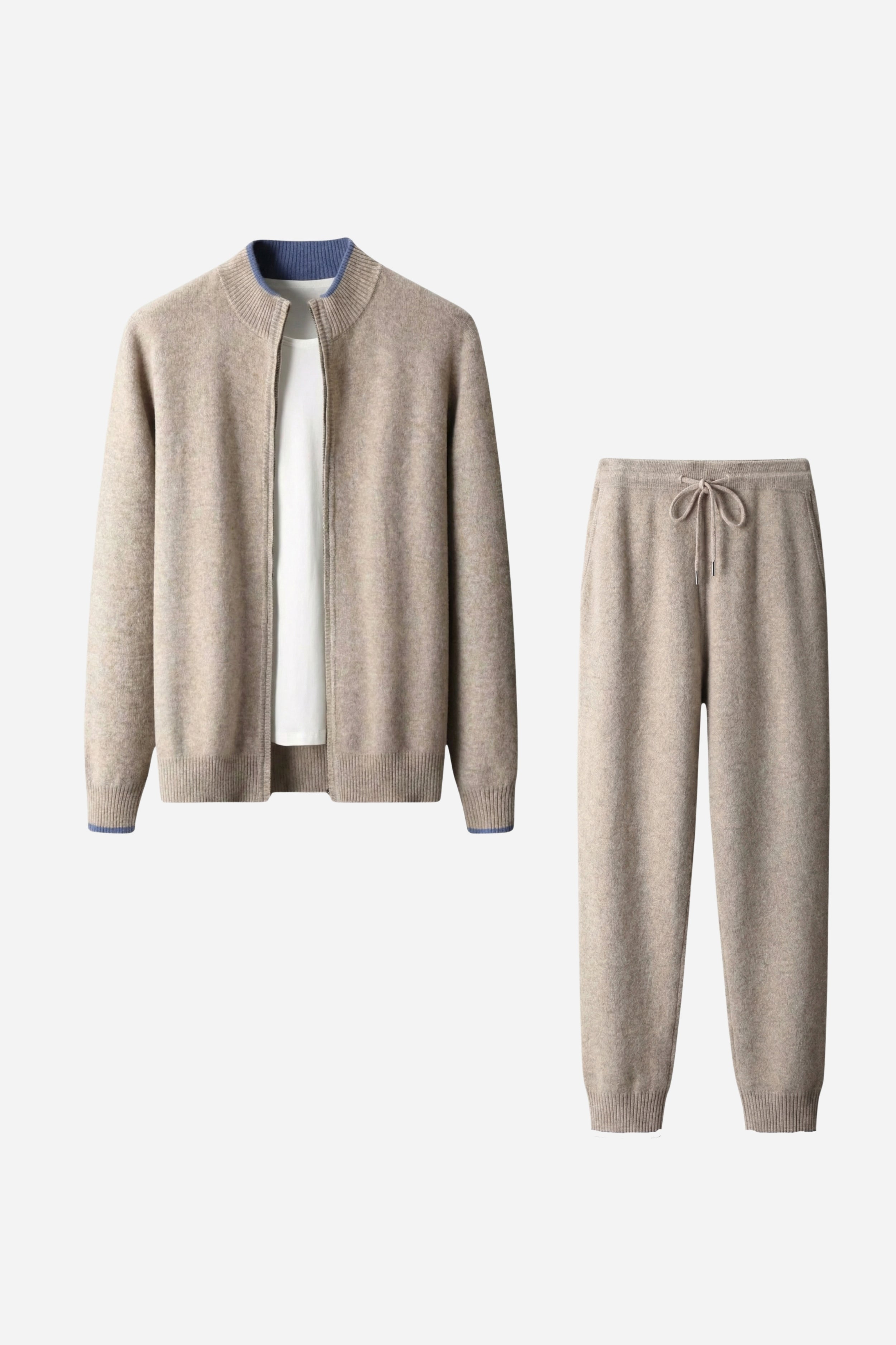 Mayfair Cashmere Lounge Set Stone Beige
