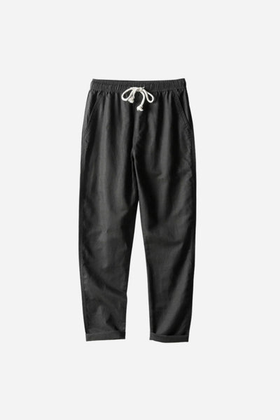 Mayfair Linen Trousers Black