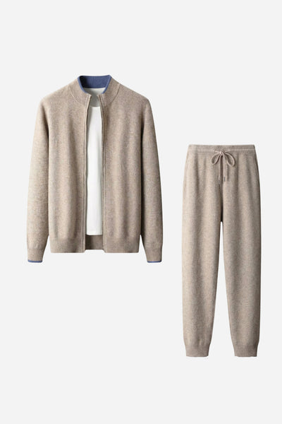 Mayfair Cashmere Lounge Set Stone Beige