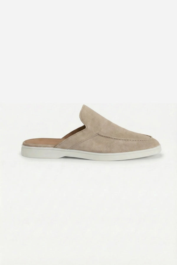 Positano Suede Mule Taupe