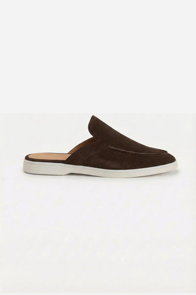 Positano Suede Mule Black