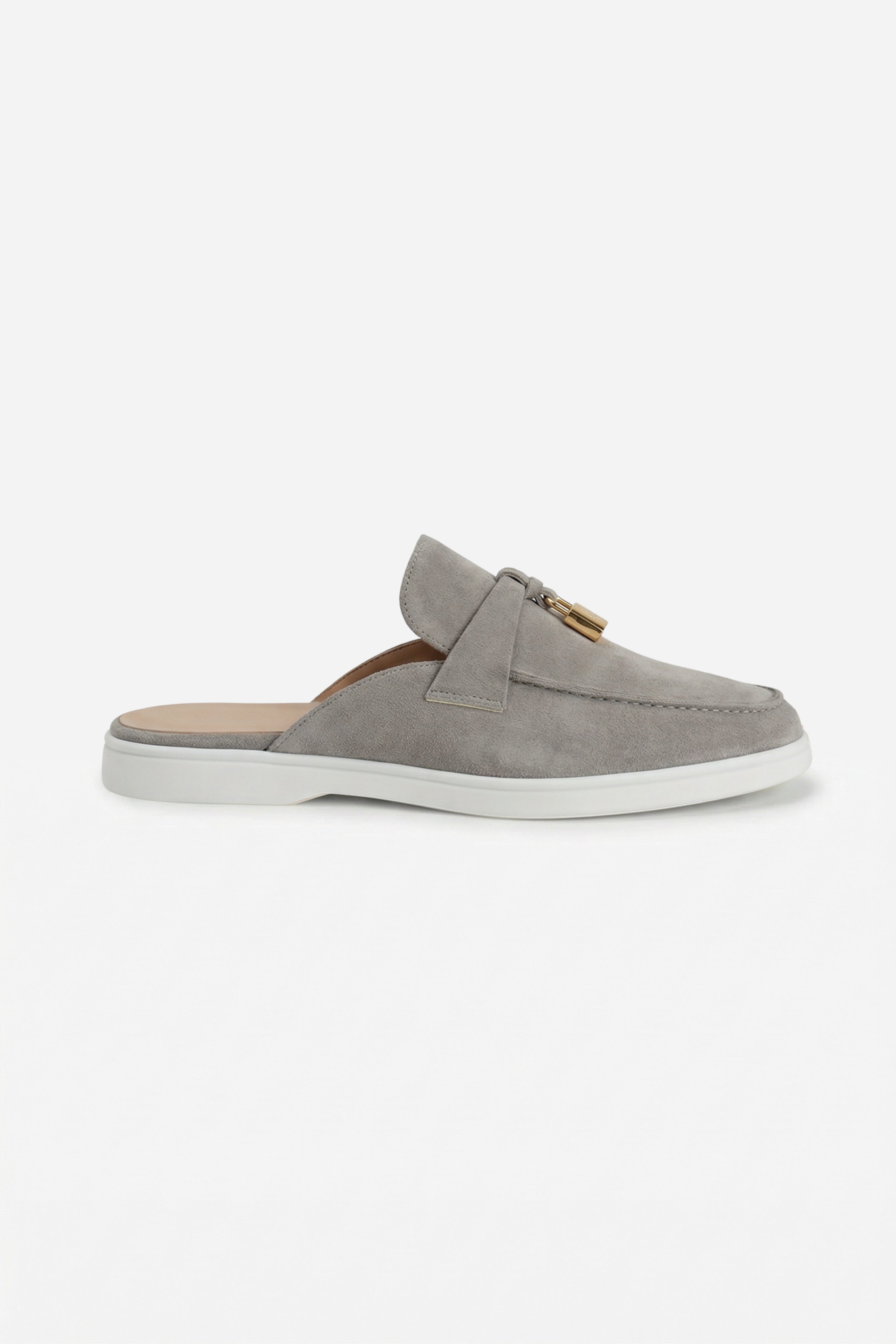 Portobello Suede Mule Grey