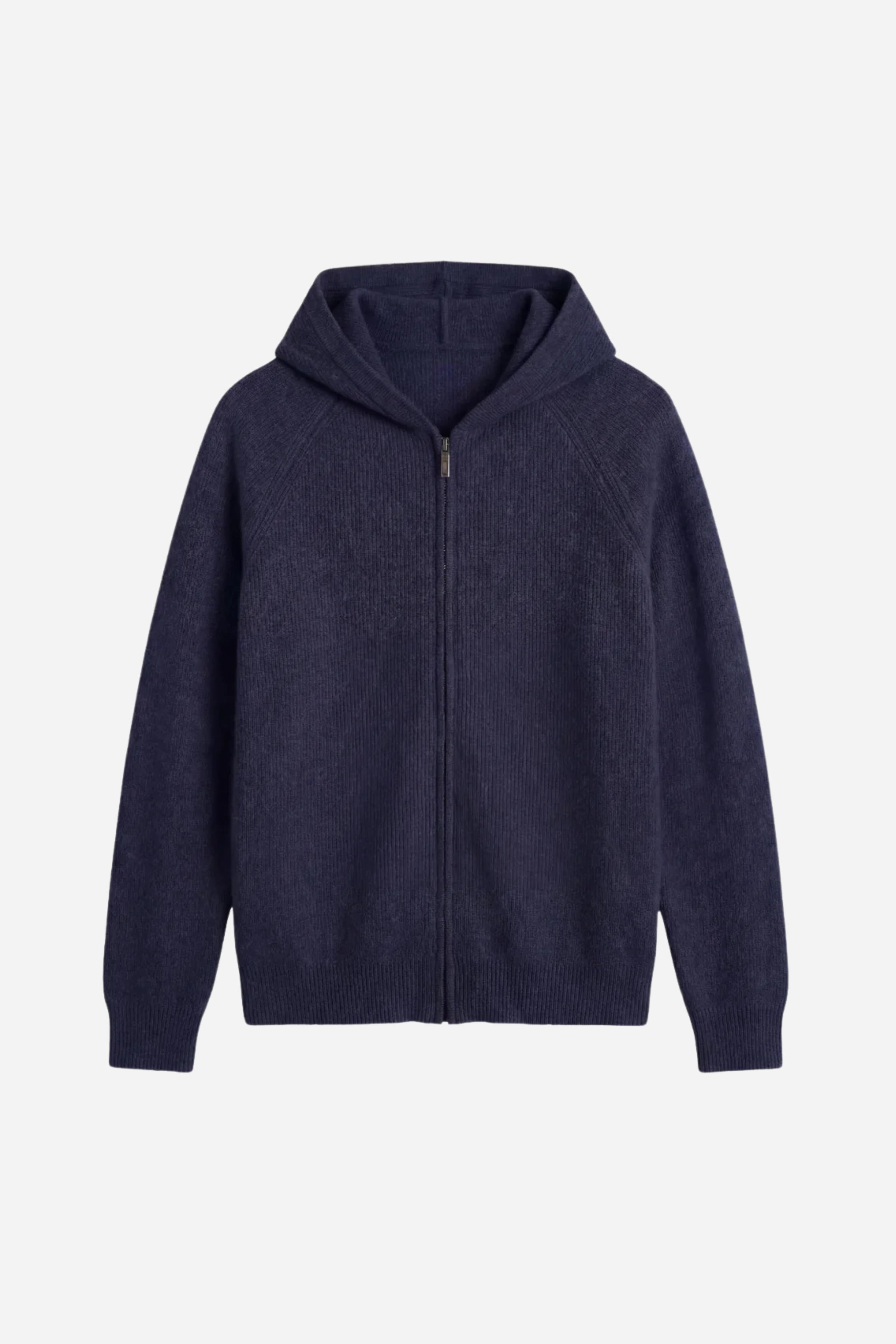 Ashford Cashmere Zip Cardigan Navy