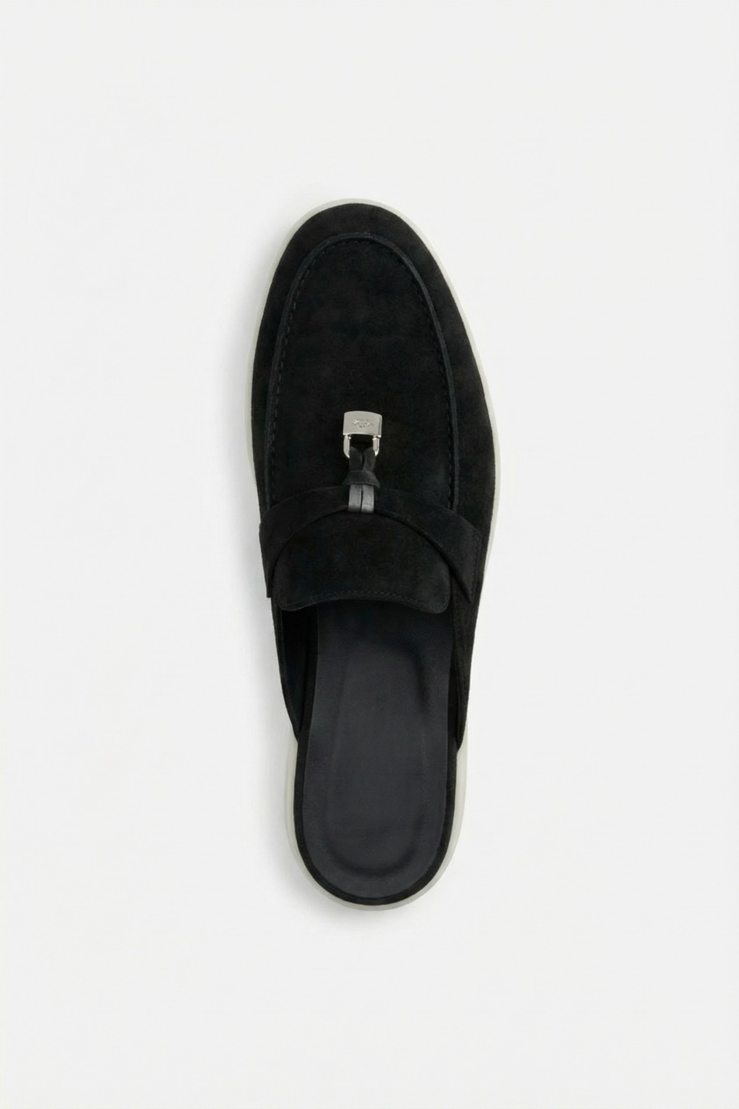 Portobello Suede Mule Black