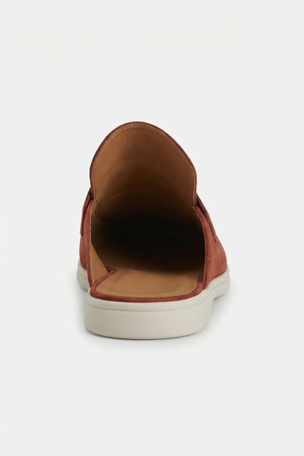 Portobello Suede Mule Bordeaux