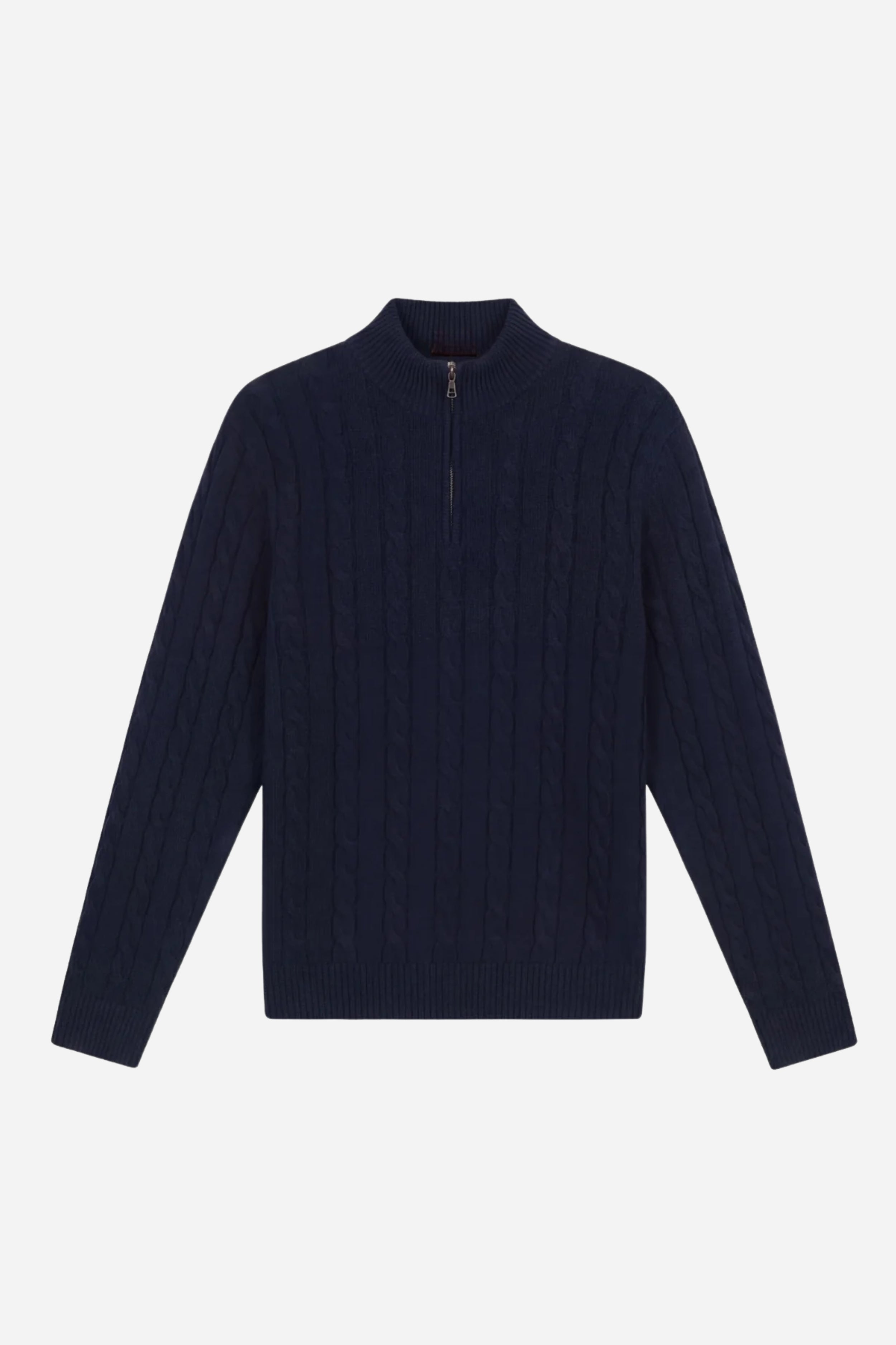 Kensington Cashmere Quarter Zip Navy