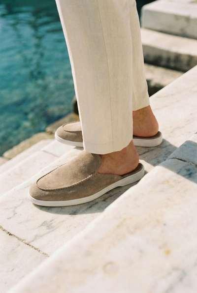 Mayfair Mule Light Grey