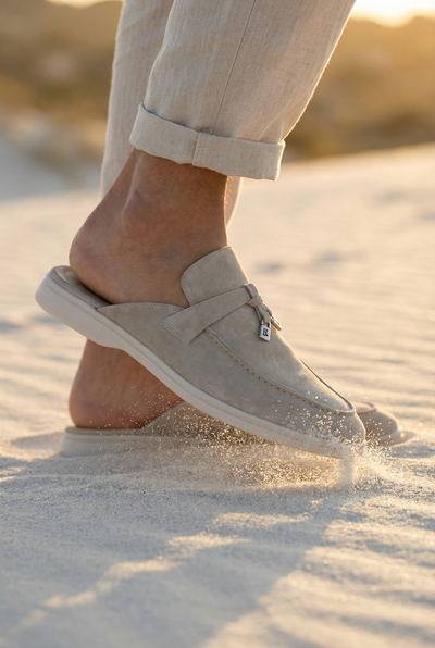 Portobello Suede Mule Light Beige