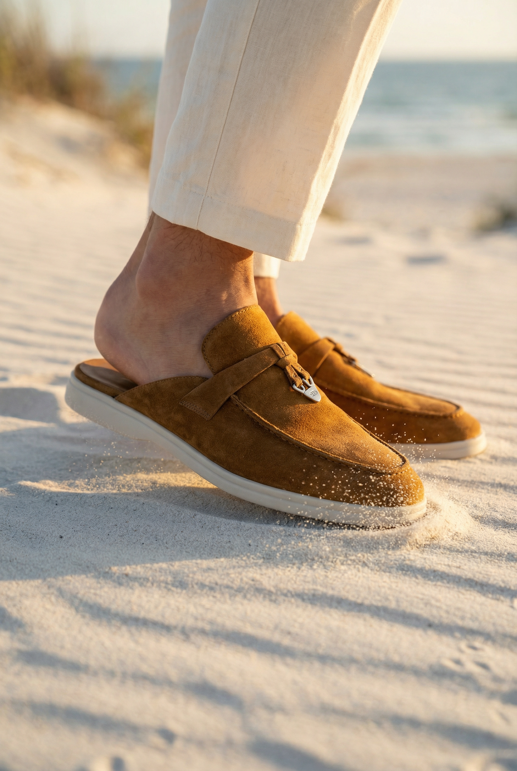 Portobello Suede Mule Camel