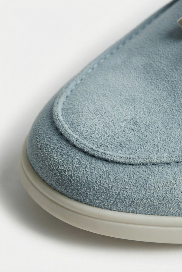 Portobello Suede Mule Baby Blue