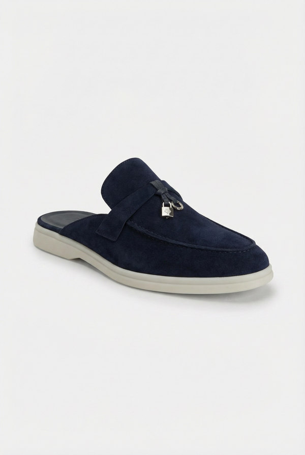 Portobello Suede Mule Navy