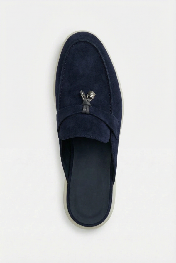 Portobello Suede Mule Navy