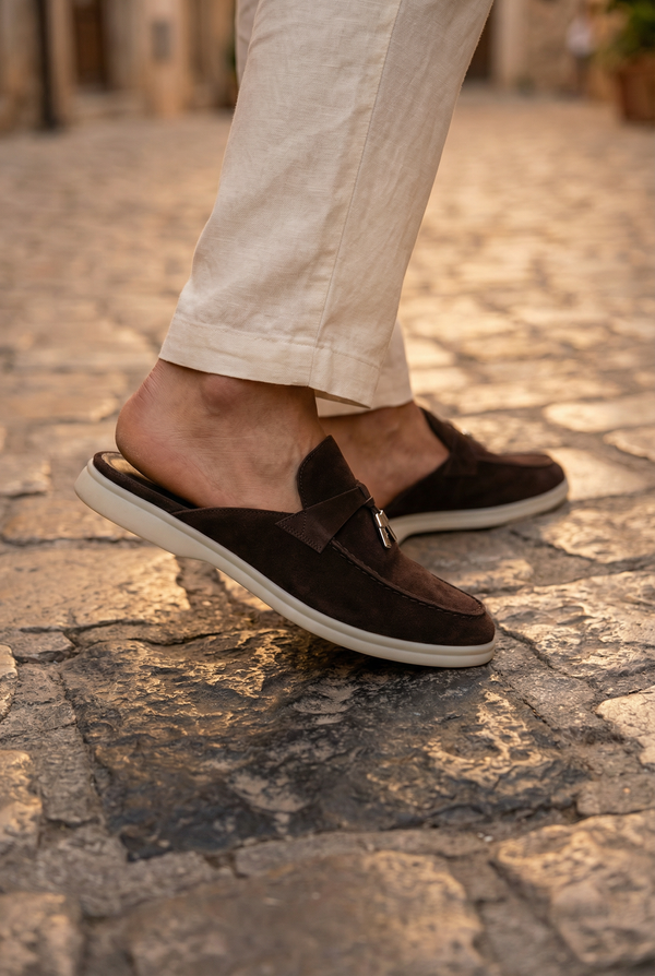 Portobello Suede Mule Brown