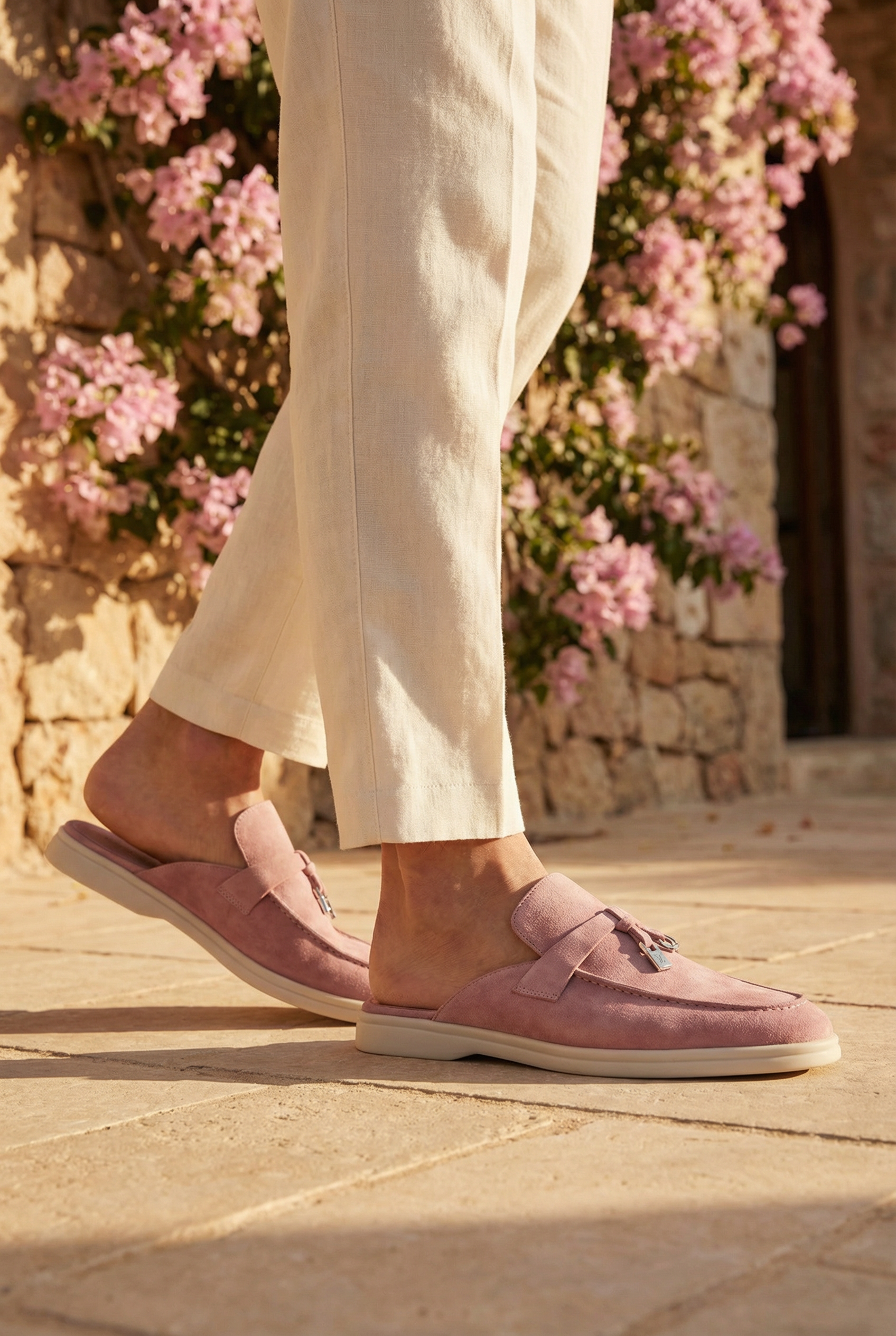 Portobello Suede Mule Pink