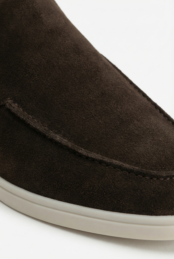 Positano Suede Mule Black