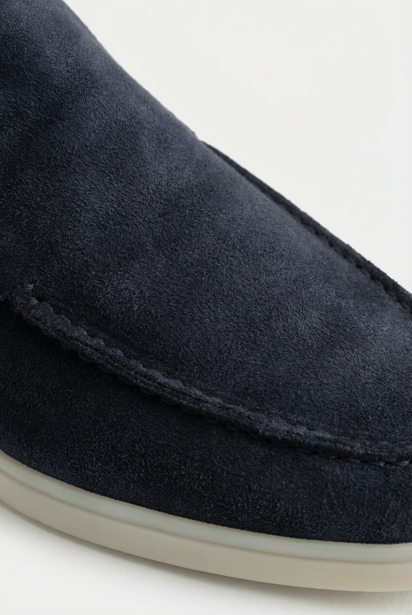 Positano Suede Mule Navy