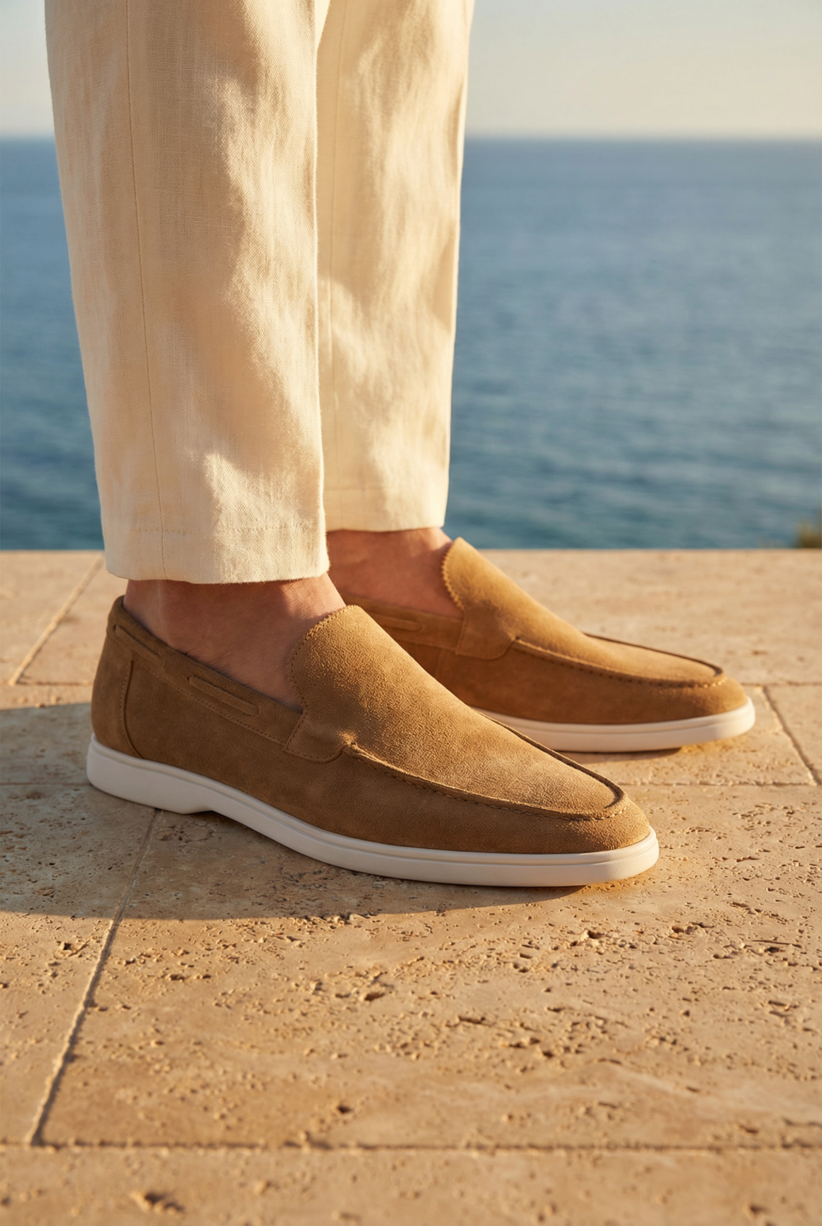 Classic Suede Loafer Camel