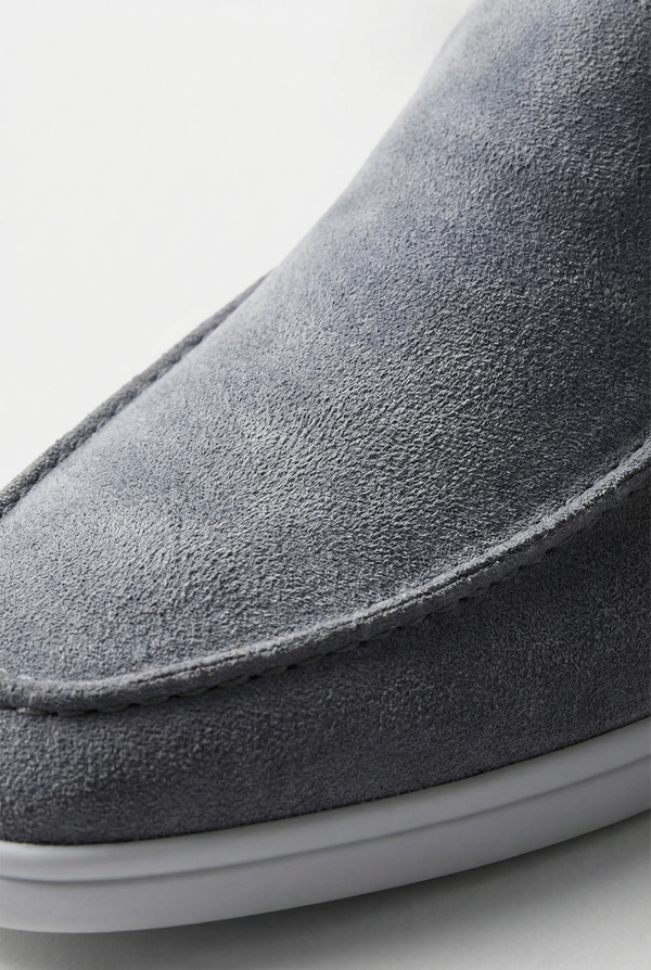 Captial Suede Loafer Baby Blue