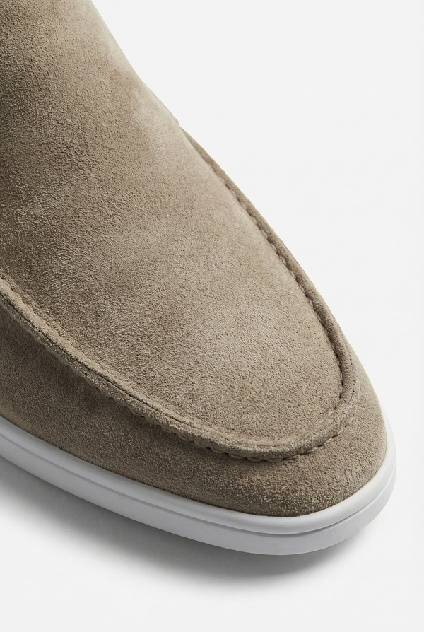 Classic Suede Loafer Beige