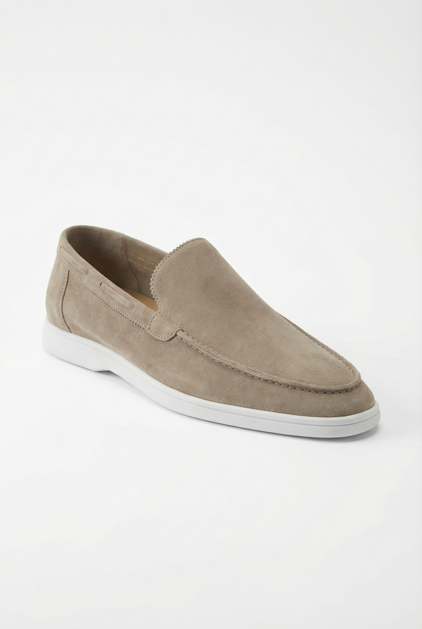 Classic Suede Loafer Beige