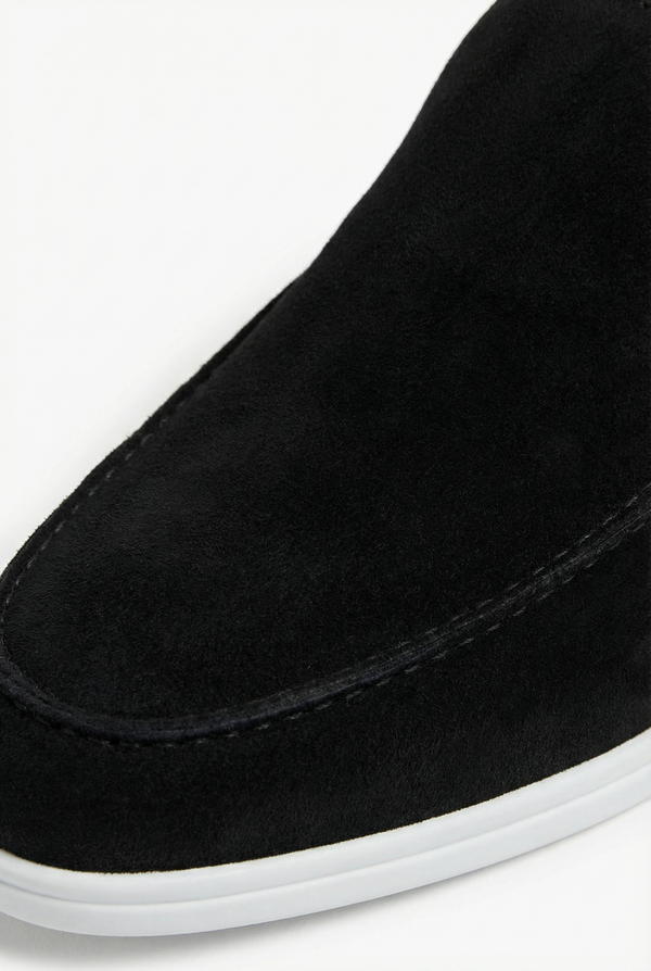 Classic Suede Loafer Black