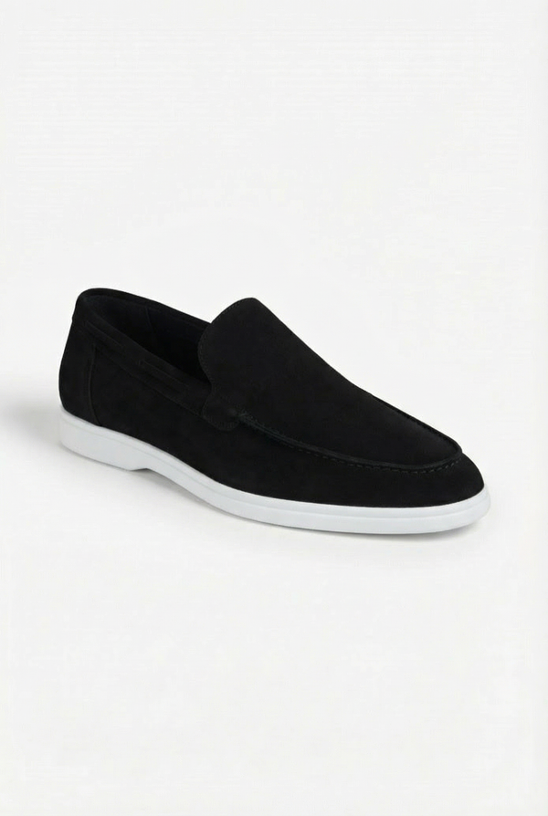 Classic Suede Loafer Black