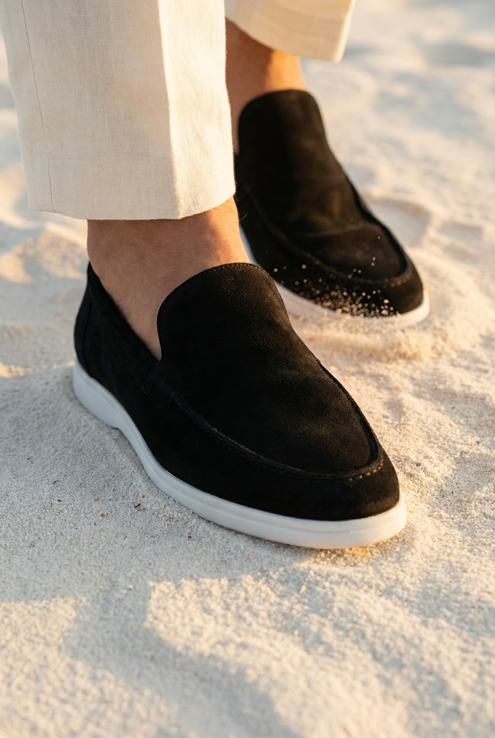 Classic Suede Loafer Black