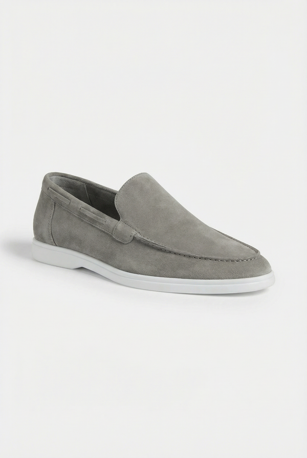 Classic Suede Loafer Grey