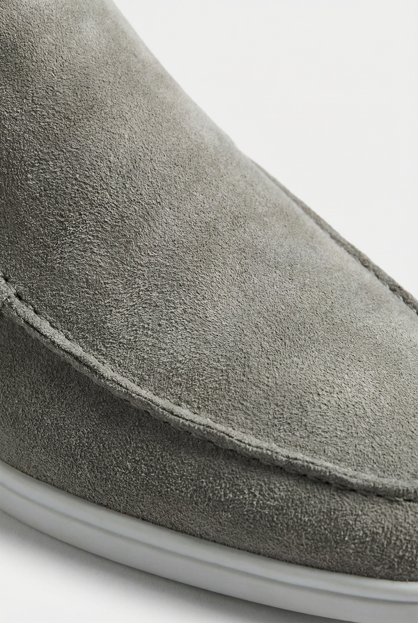 Classic Suede Loafer Grey
