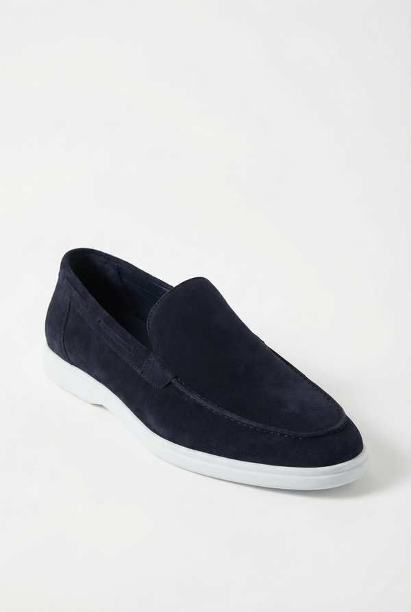 Classic Suede Loafer Navy