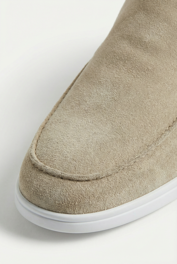 Captial Suede Loafer Beige