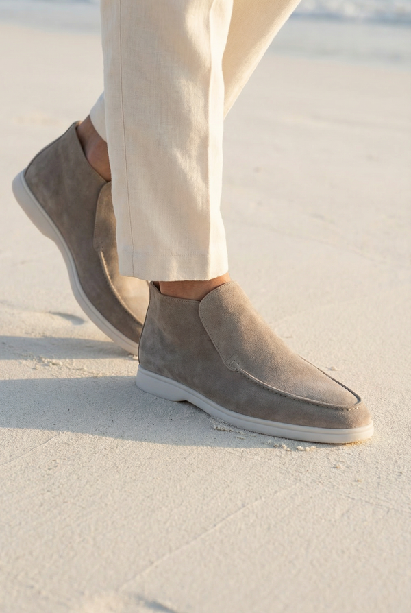 Captial Suede Loafer Grey