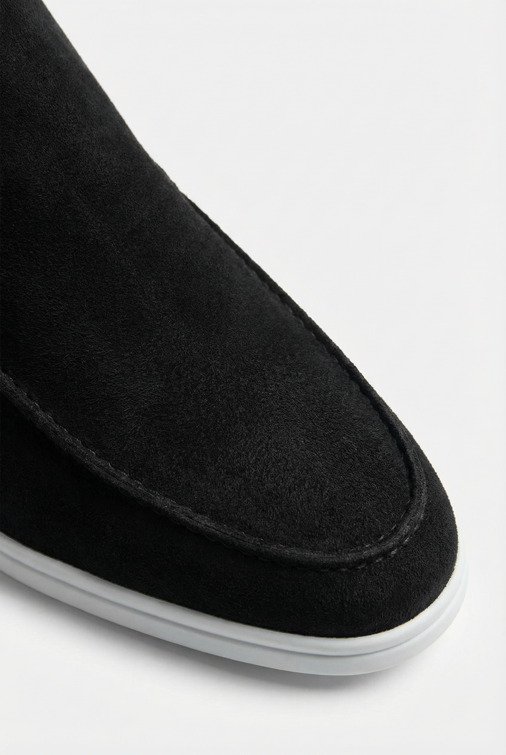 Captial Suede Loafer Black
