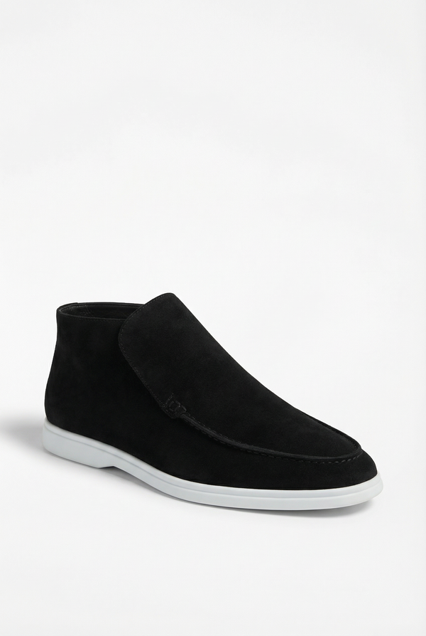 Captial Suede Loafer Black