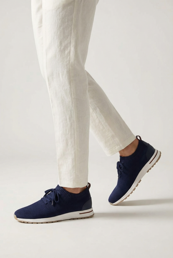 Mayfair Knit Sneaker Navy Blue