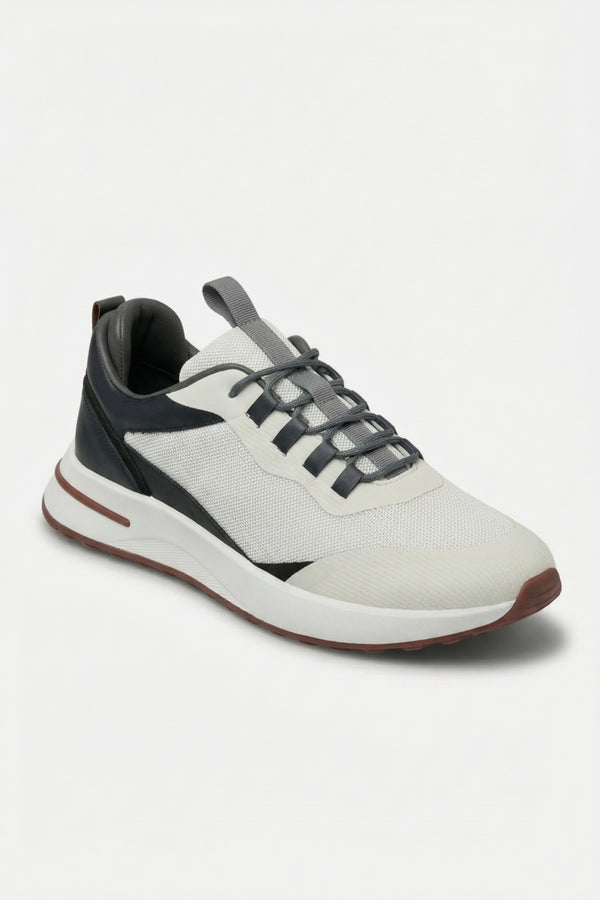 Postiano Suede Sneaker Ivory & Midnight