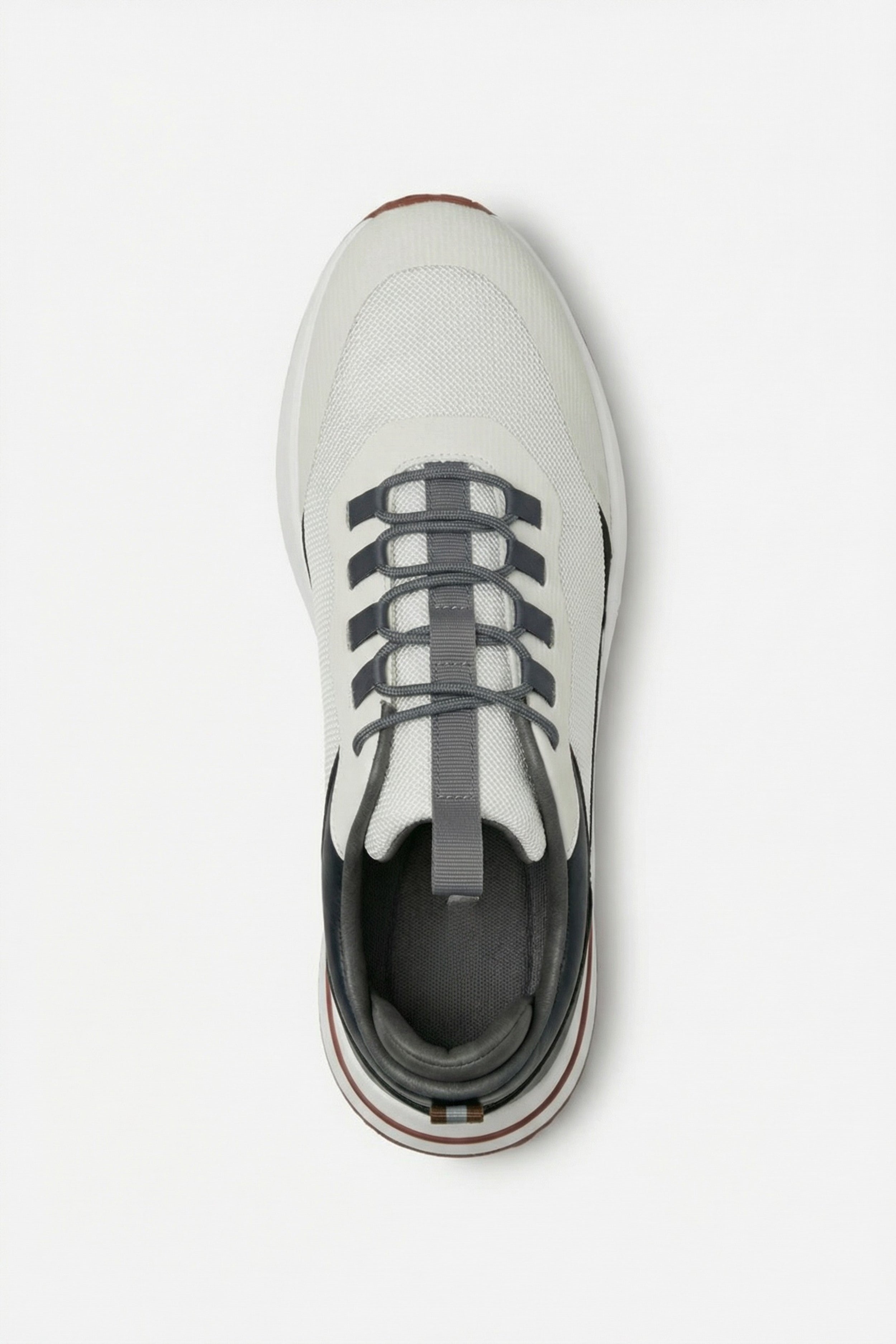 Postiano Suede Sneaker Ivory & Midnight