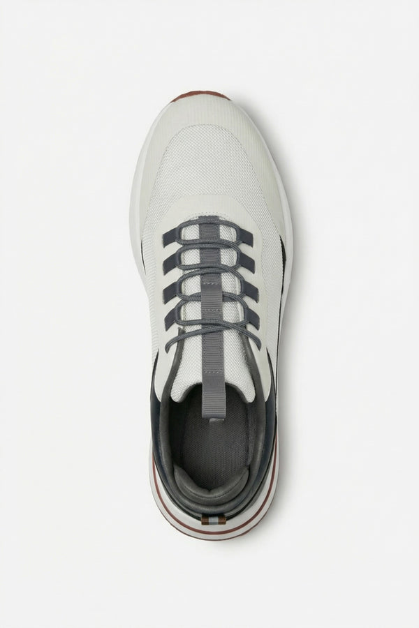 Postiano Suede Sneaker Ivory & Midnight