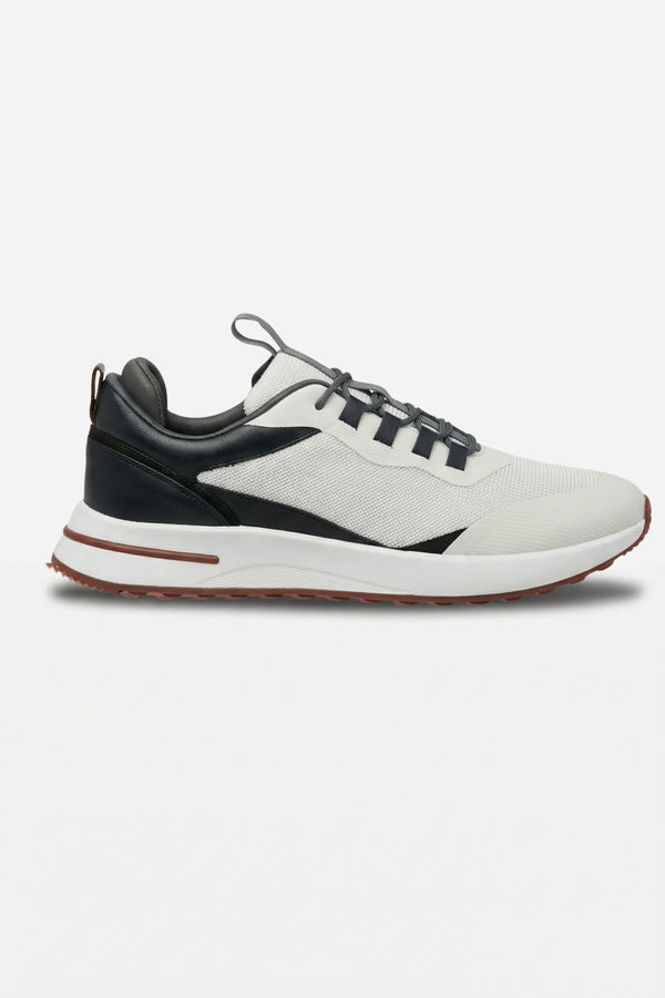 Postiano Suede Sneaker Ivory & Midnight