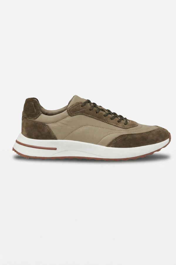 Bergamo Suede Sneaker Chestnut
