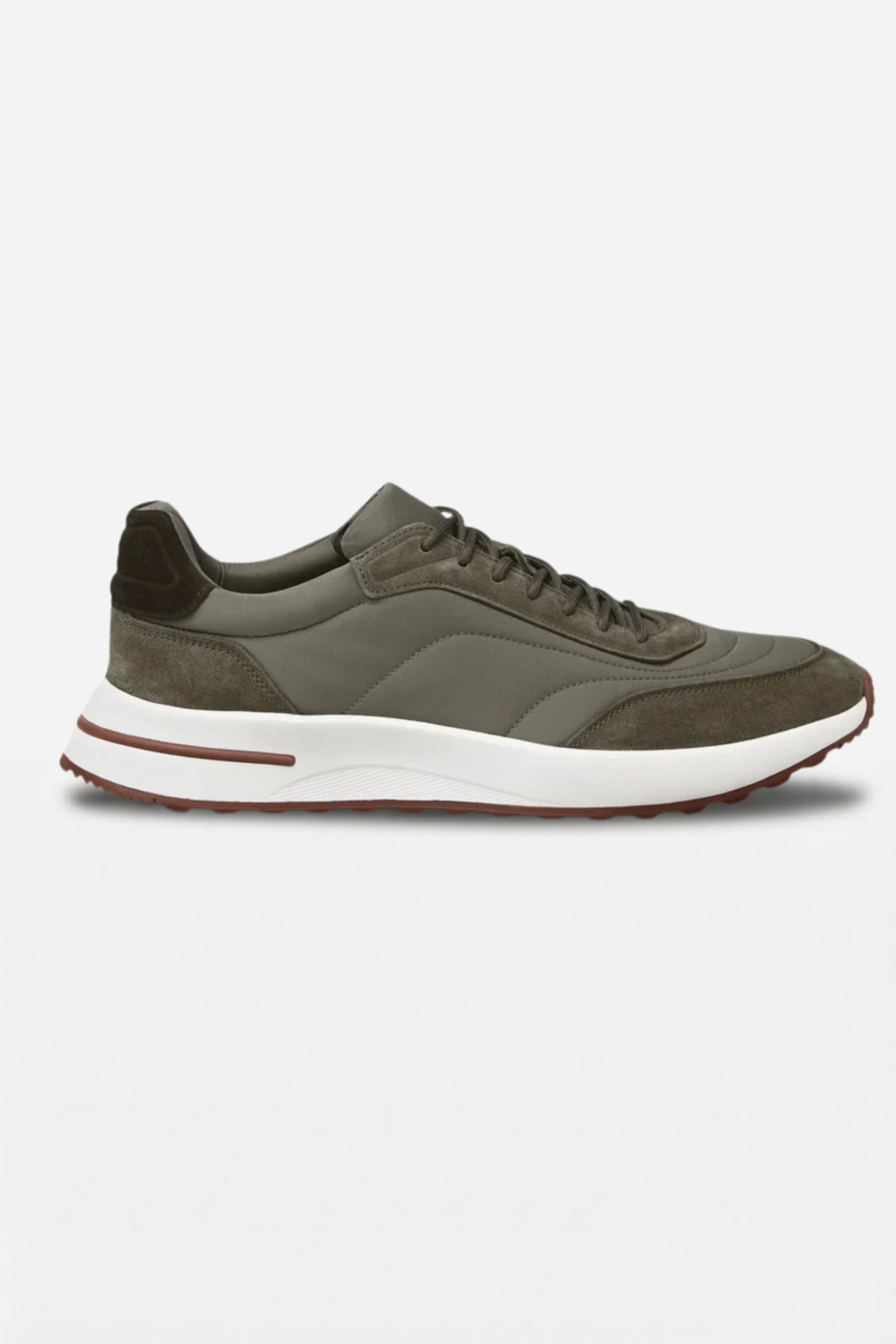 Bergamo Suede Sneaker Olive