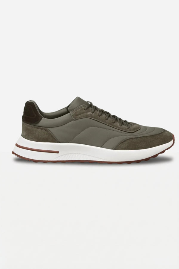 Bergamo Suede Sneaker Olive