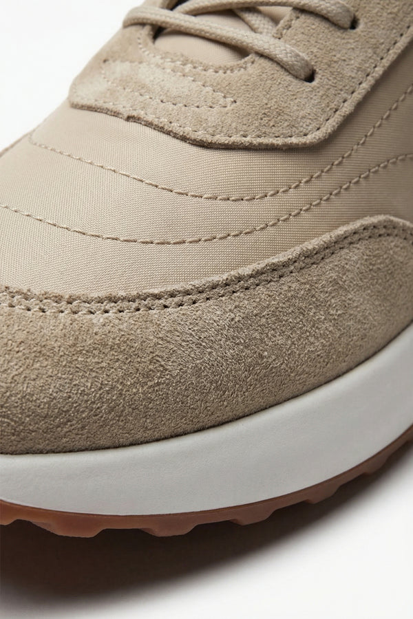 Bergamo Suede Sneaker Champagne