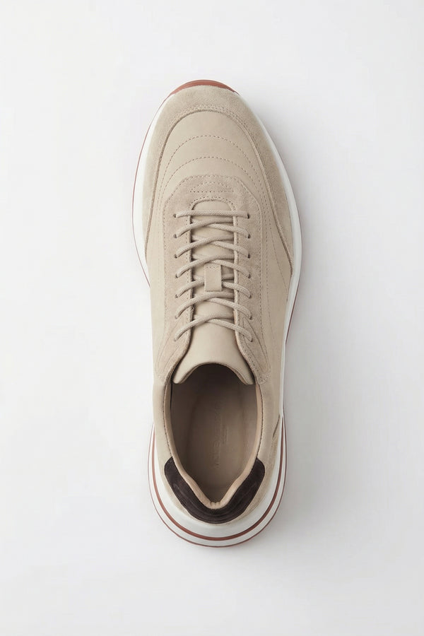 Bergamo Suede Sneaker Champagne