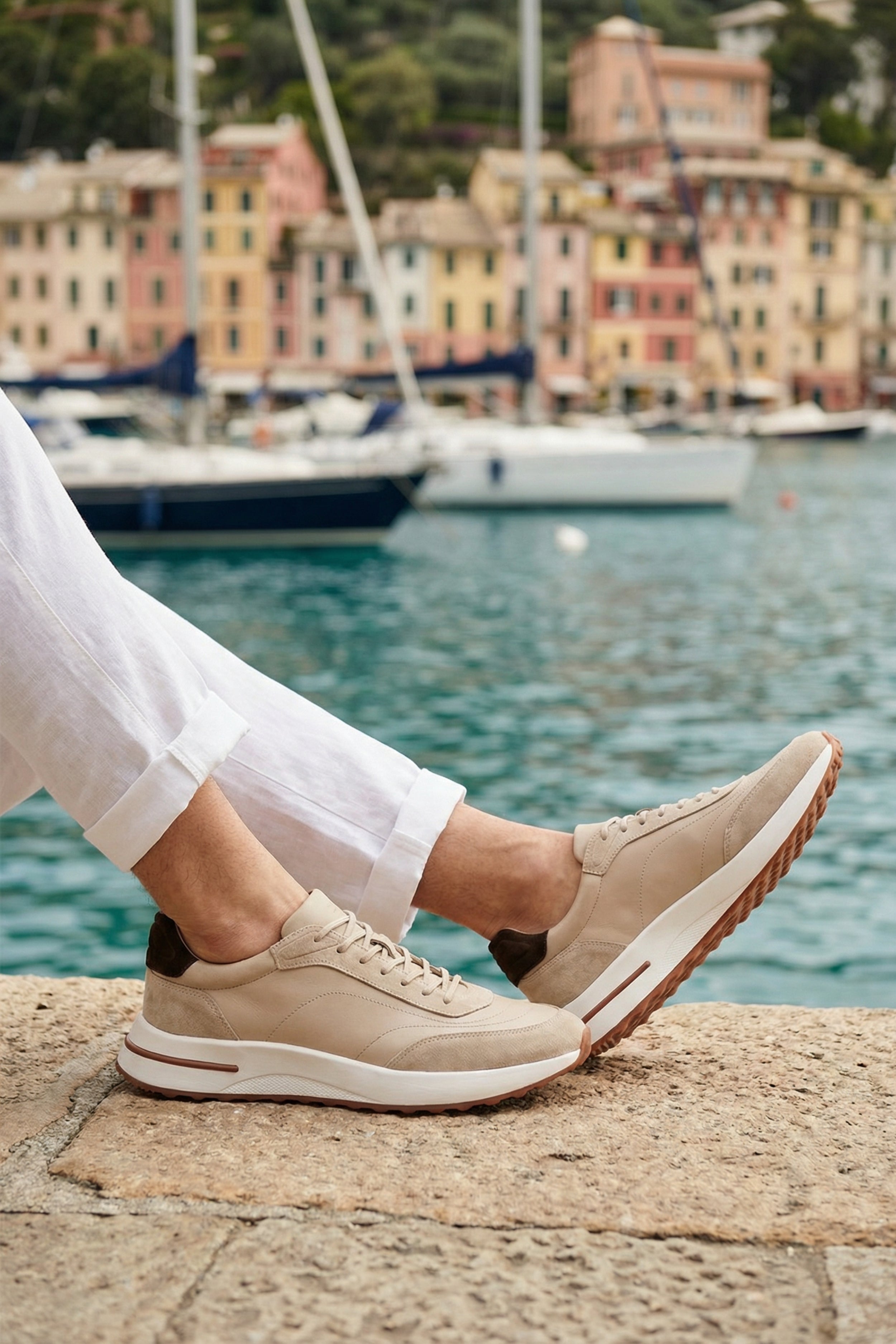 Bergamo Suede Sneaker Champagne